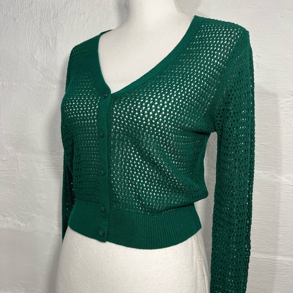UNIQLO CROCHET CROPPED SWEATER NEW WITH TAG (867) - Picture 13 of 14
